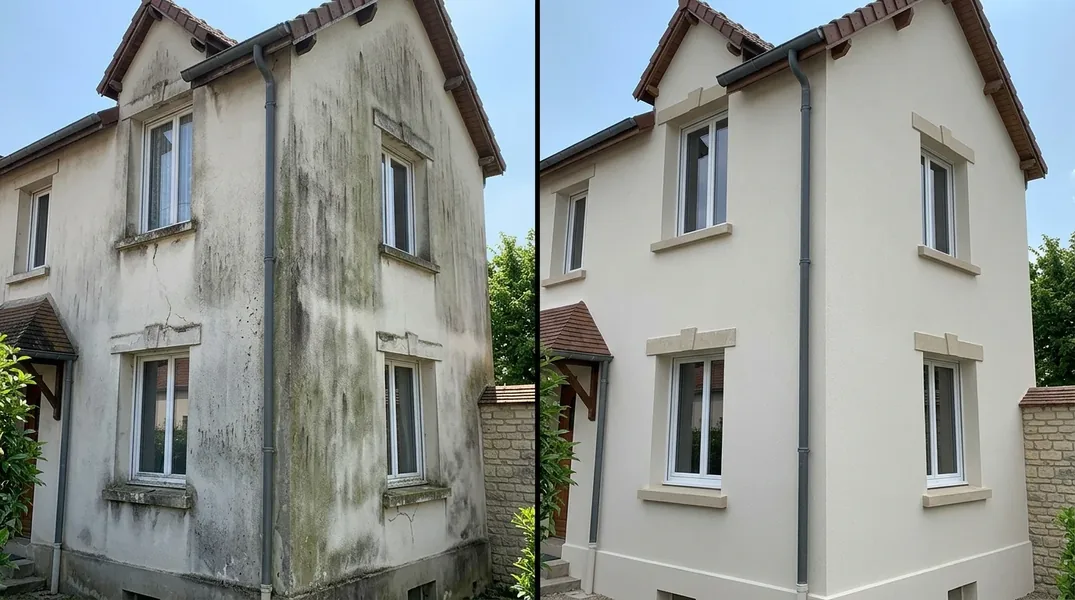 Résultat ravalement de façade à Angers — Ravalement Angers