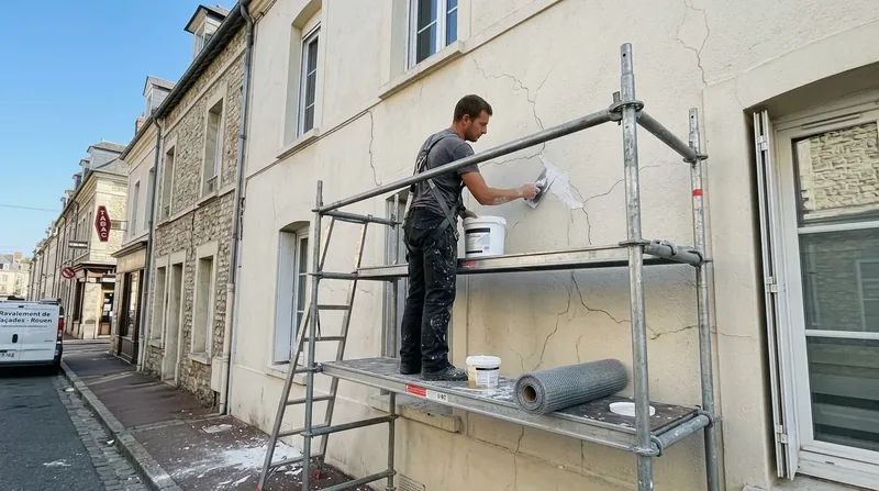Rénovation de façade & traitement des fissures Angers